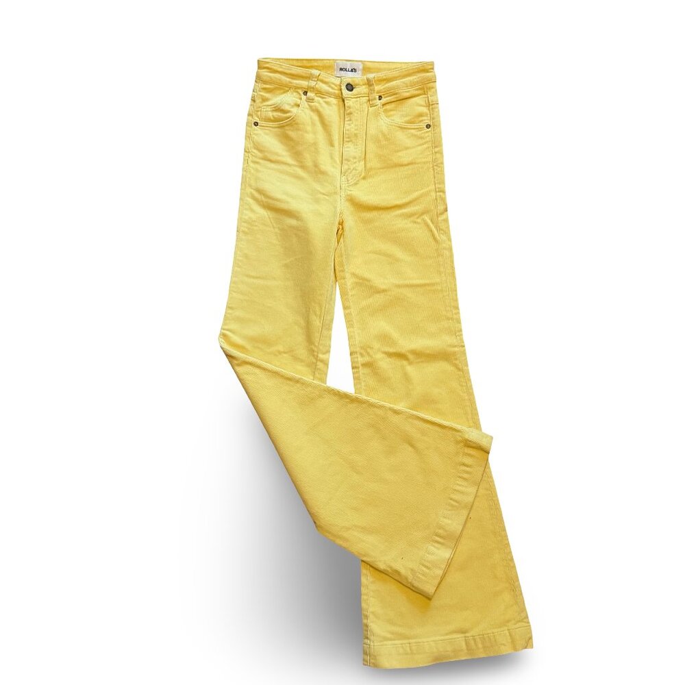 Rolla's Sunflower Corduroy Eastcoast Flare Hiigh-Rise Size 26
